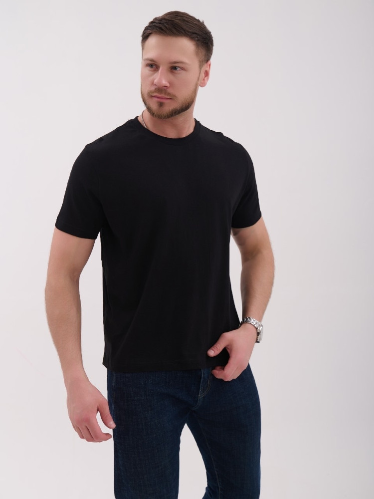 Купить Мужская футболка черная оптом Садовод Интернет-каталог Садовод интернет-каталог