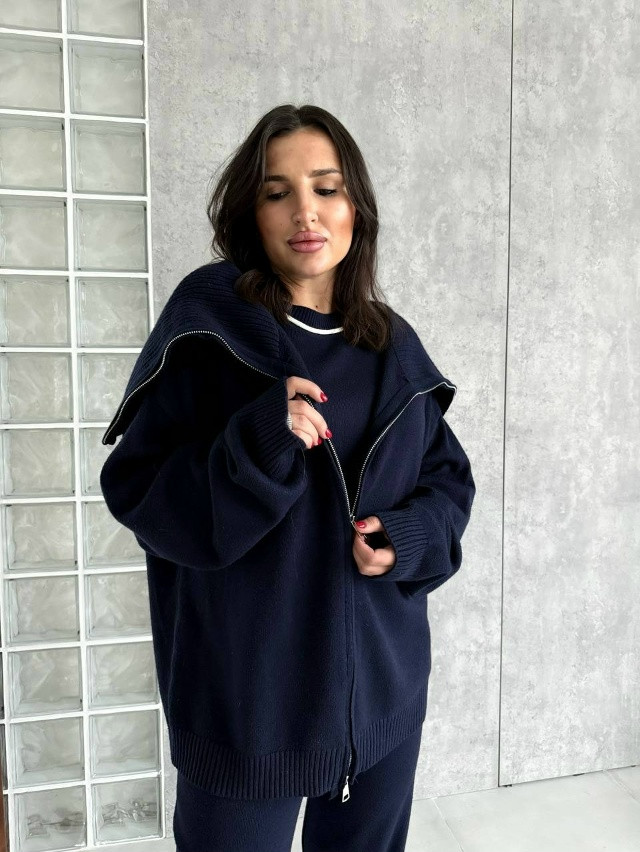 Купить Женский костюм синий оптом Садовод Интернет-каталог Садовод интернет-каталог