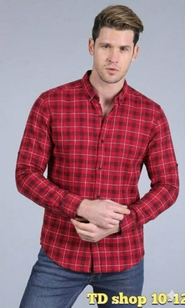 Купить Мужская рубашка красная оптом Садовод Интернет-каталог Садовод интернет-каталог