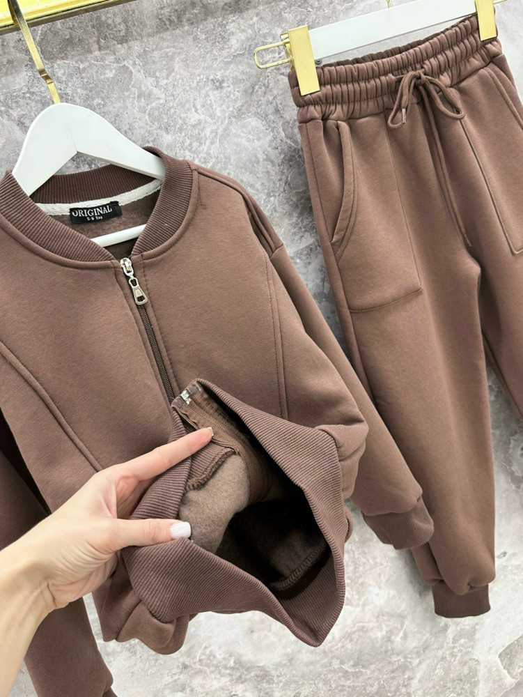 Купить Детский костюм коричневый оптом Садовод Интернет-каталог Садовод интернет-каталог