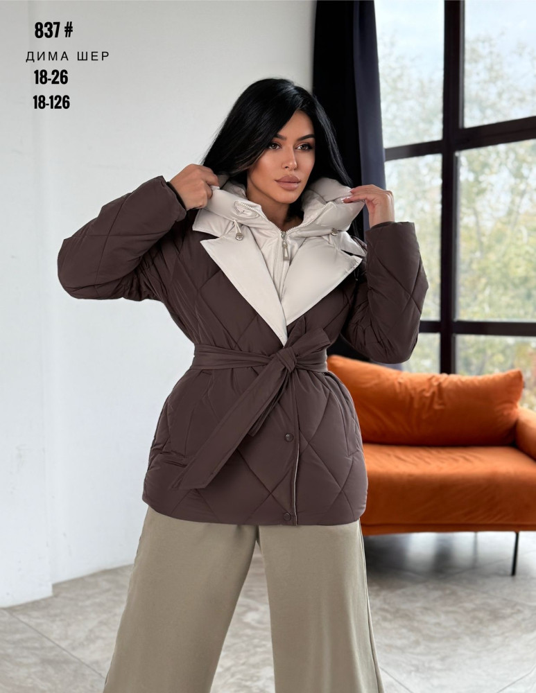 Купить Куртка женская коричневая оптом Садовод Интернет-каталог Садовод интернет-каталог