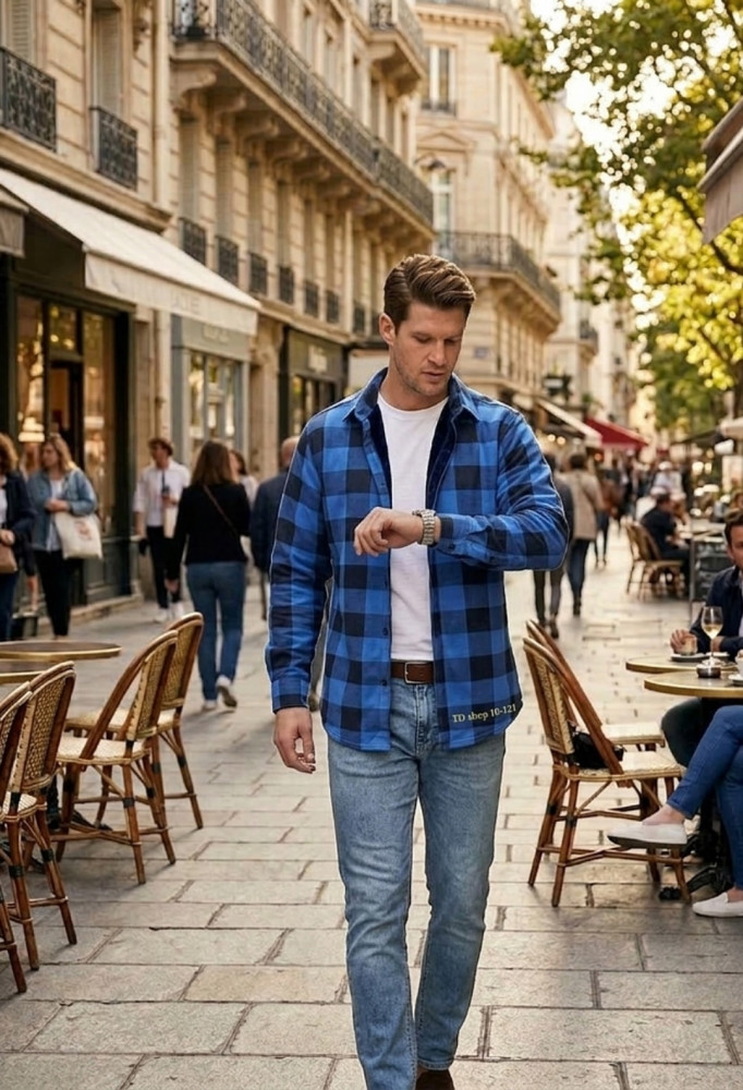 Купить Мужская рубашка синяя оптом Садовод Интернет-каталог Садовод интернет-каталог