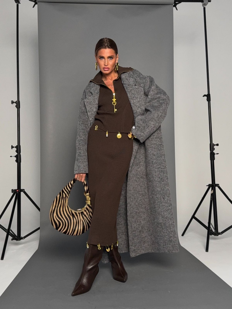 Купить Женский костюм коричневый оптом Садовод Интернет-каталог Садовод интернет-каталог