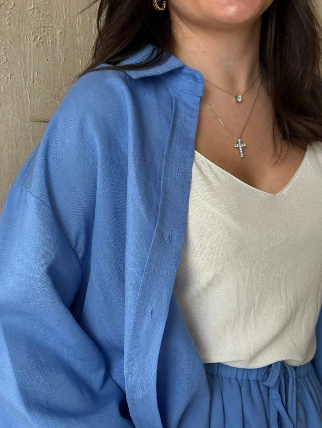 Купить Женский костюм голубой оптом Садовод Интернет-каталог Садовод интернет-каталог