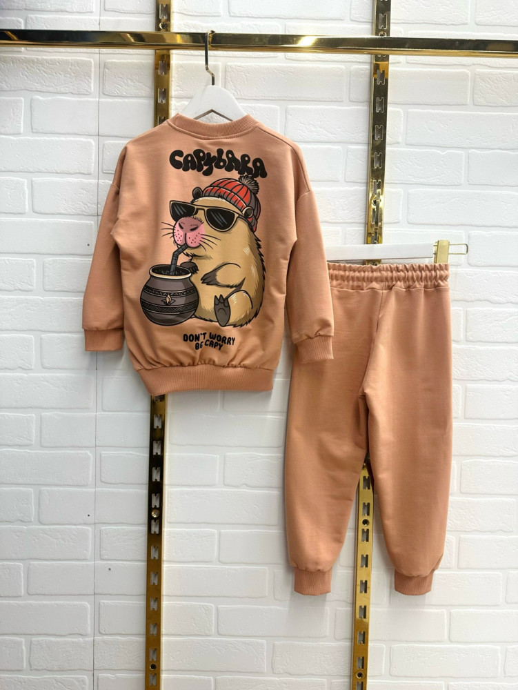 Купить Детский костюм бежевый оптом Садовод Интернет-каталог Садовод интернет-каталог