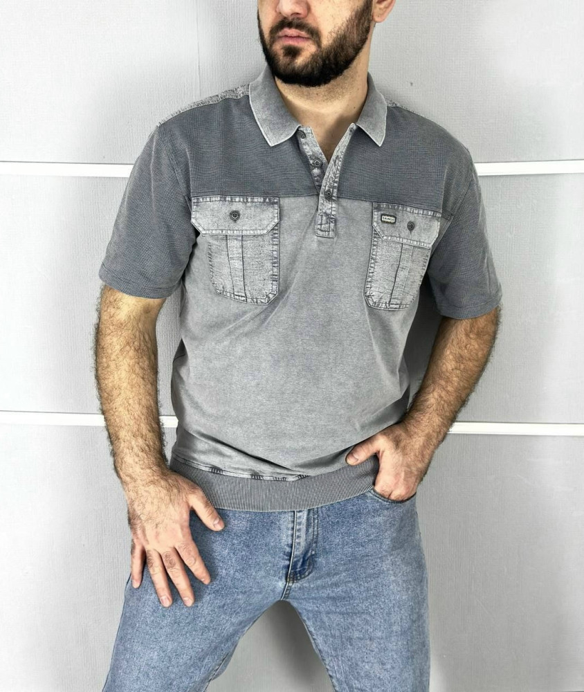 Купить Мужская футболка темно-серая оптом Садовод Интернет-каталог Садовод интернет-каталог