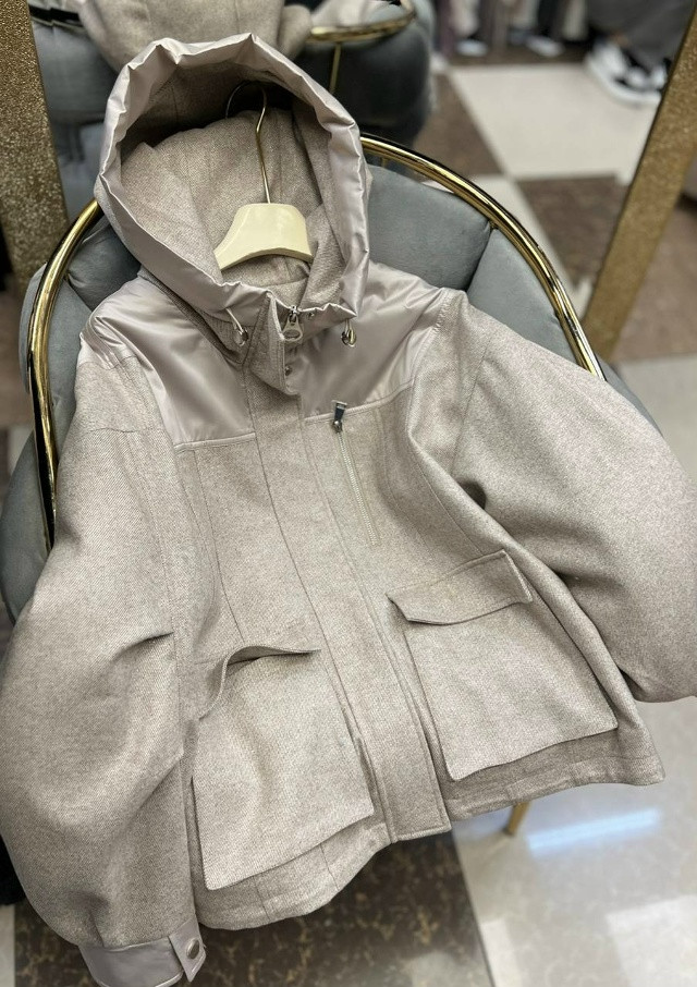 Купить Куртка женская бежевая оптом Садовод Интернет-каталог Садовод интернет-каталог