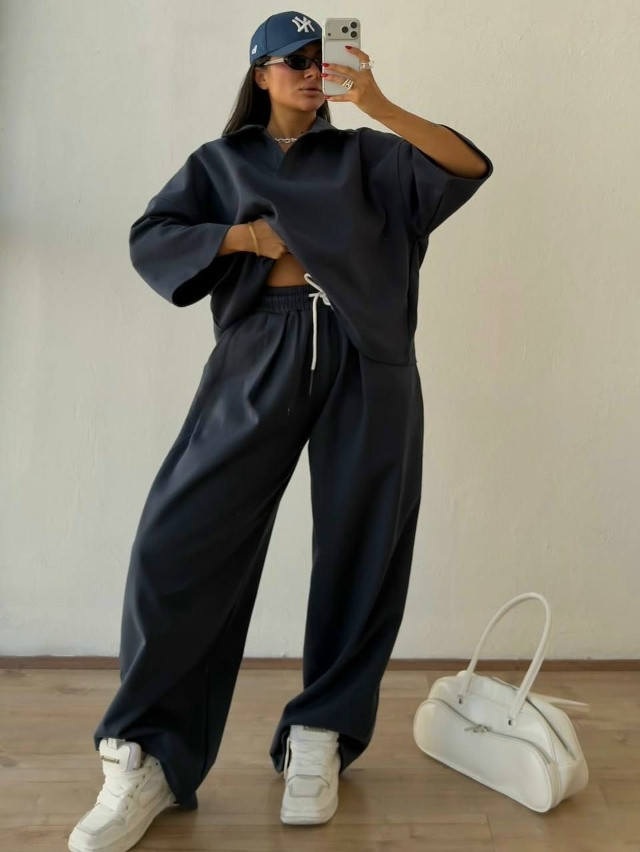 Купить Женский костюм синий оптом Садовод Интернет-каталог Садовод интернет-каталог