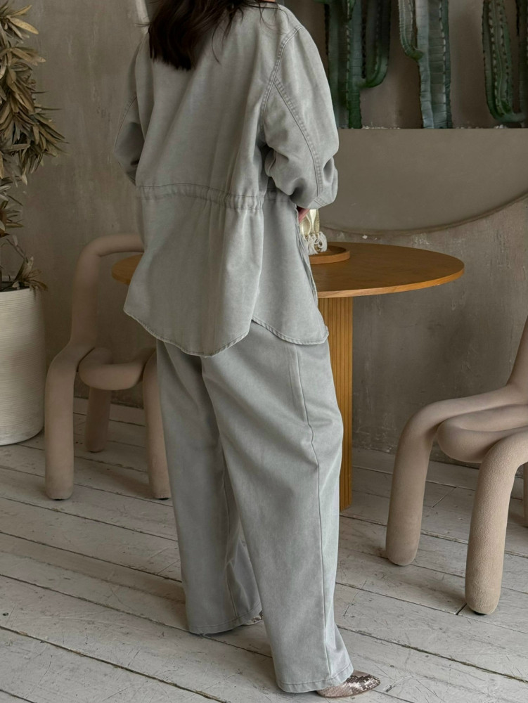 Купить Женский костюм серый оптом Садовод Интернет-каталог Садовод интернет-каталог