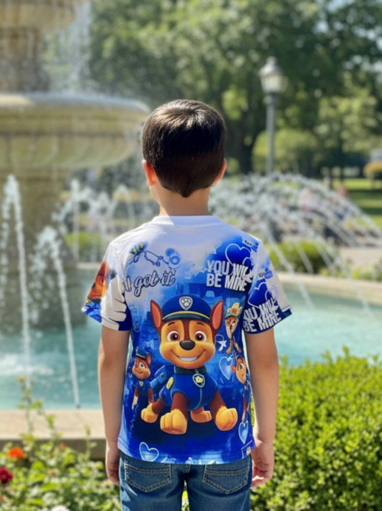 Купить Детская футболка синяя оптом Садовод Интернет-каталог Садовод интернет-каталог