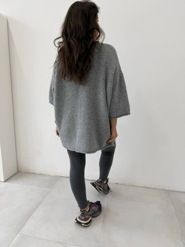 Купить Женская кофта серая оптом Садовод Интернет-каталог Садовод интернет-каталог