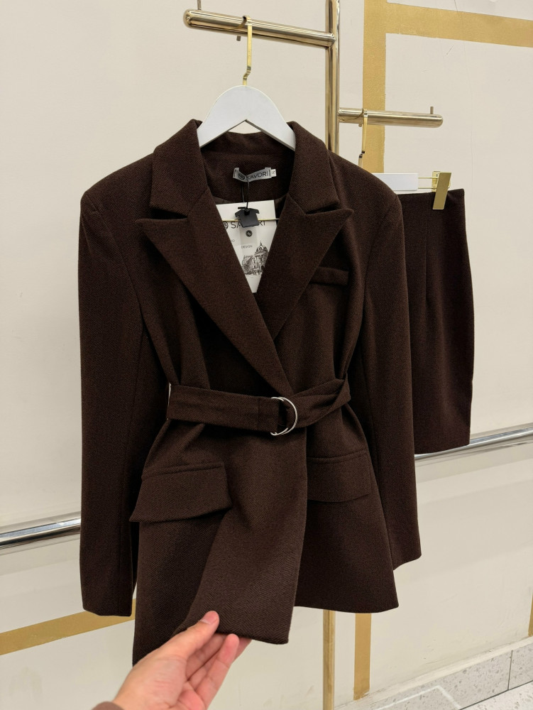 Купить Женский костюм коричневый оптом Садовод Интернет-каталог Садовод интернет-каталог