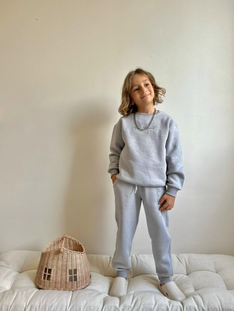 Купить Детский костюм серый оптом Садовод Интернет-каталог Садовод интернет-каталог