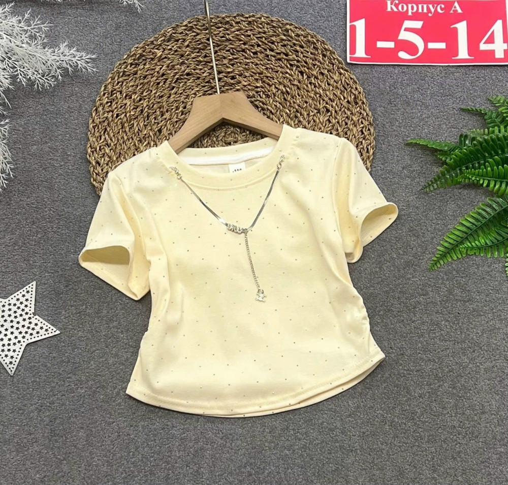 Купить Детская футболка желтая оптом Садовод Интернет-каталог Садовод интернет-каталог