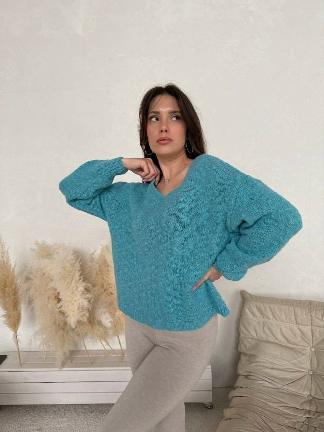 Купить Женская кофта бирюзовая оптом Садовод Интернет-каталог Садовод интернет-каталог