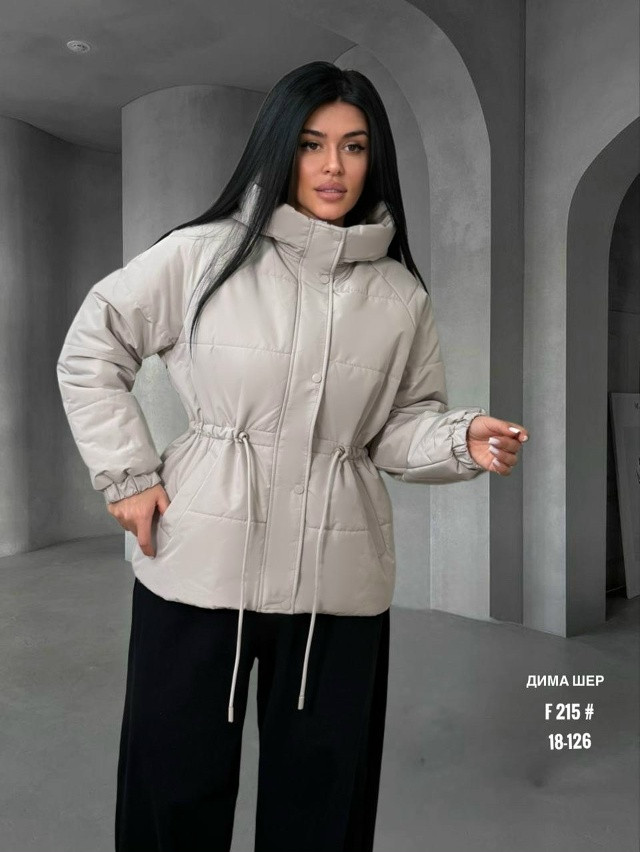 Купить Куртка женская светло-серая оптом Садовод Интернет-каталог Садовод интернет-каталог