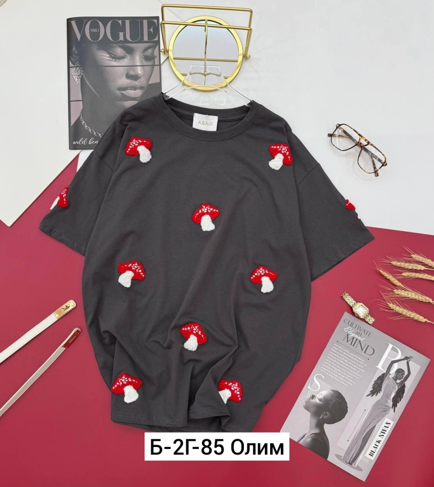 Купить Женская футболка темно-серая оптом Садовод Интернет-каталог Садовод интернет-каталог