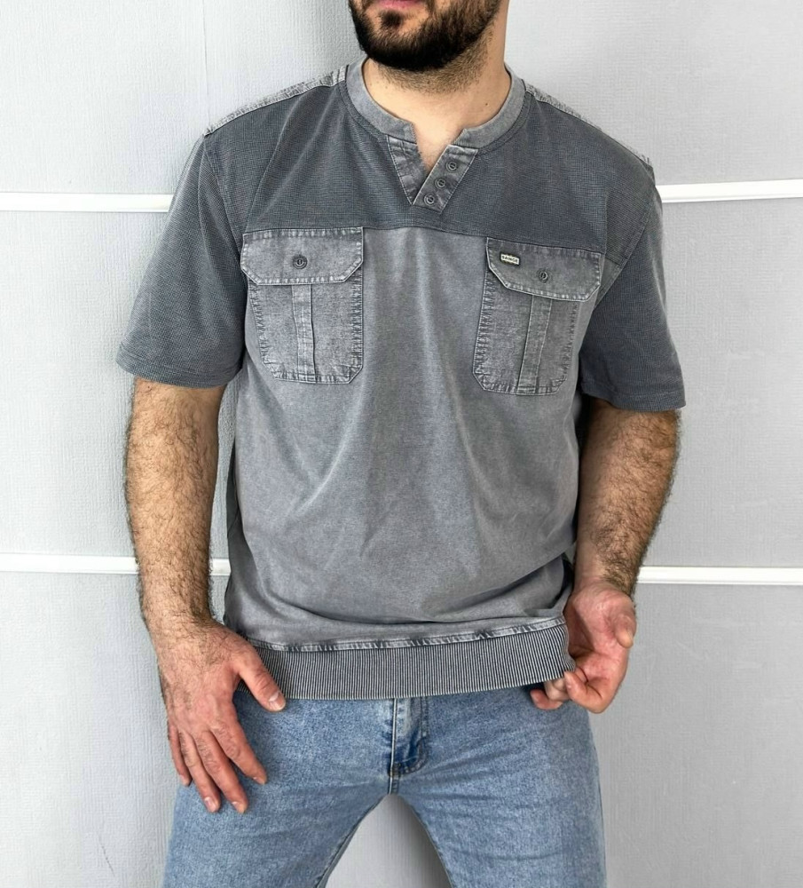 Купить Мужская футболка серая оптом Садовод Интернет-каталог Садовод интернет-каталог