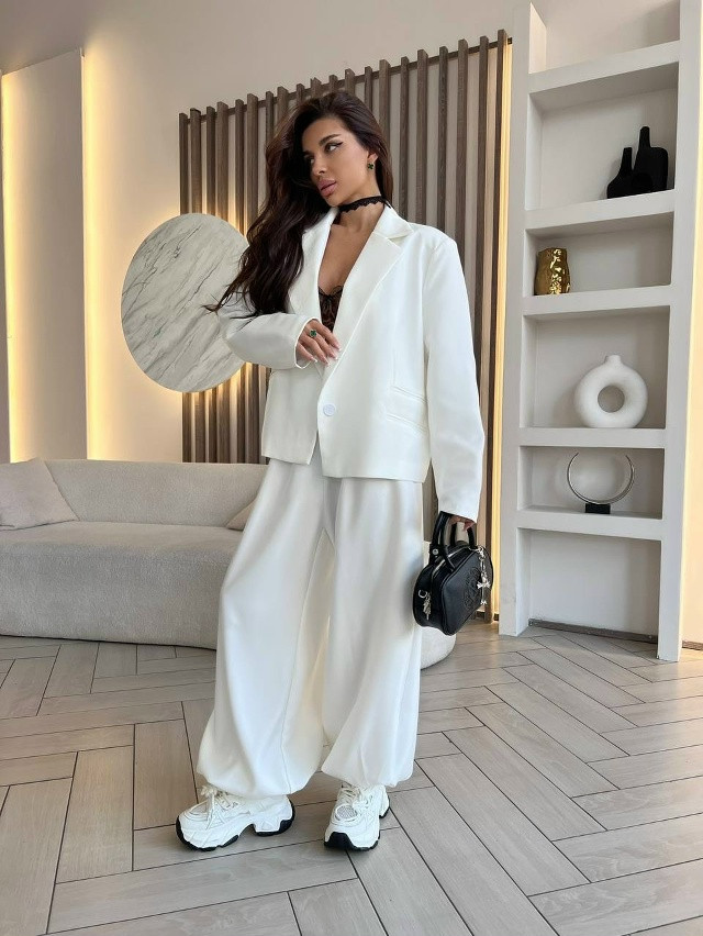 Купить Женский костюм белый оптом Садовод Интернет-каталог Садовод интернет-каталог