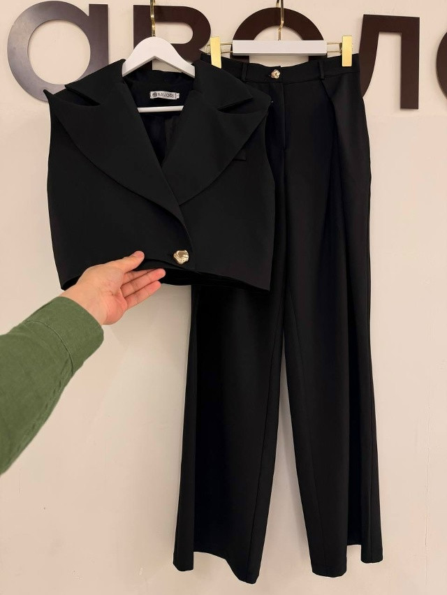 Купить Женский костюм черный оптом Садовод Интернет-каталог Садовод интернет-каталог