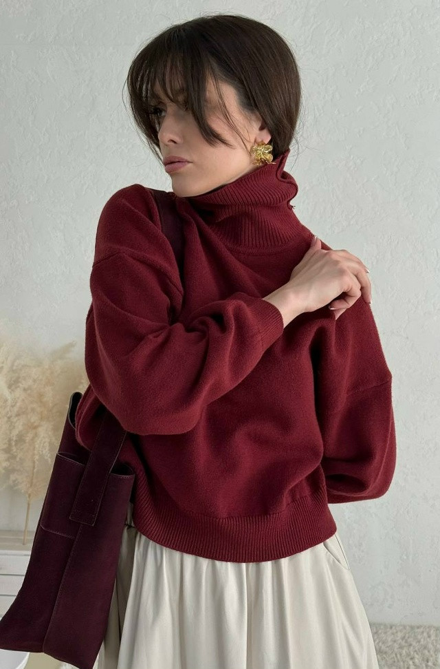 Купить Джемпер бордовый оптом Садовод Интернет-каталог Садовод интернет-каталог