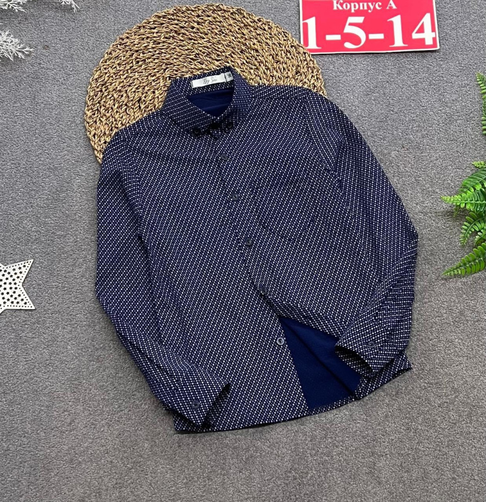 Купить Детская рубашка синяя оптом Садовод Интернет-каталог Садовод интернет-каталог