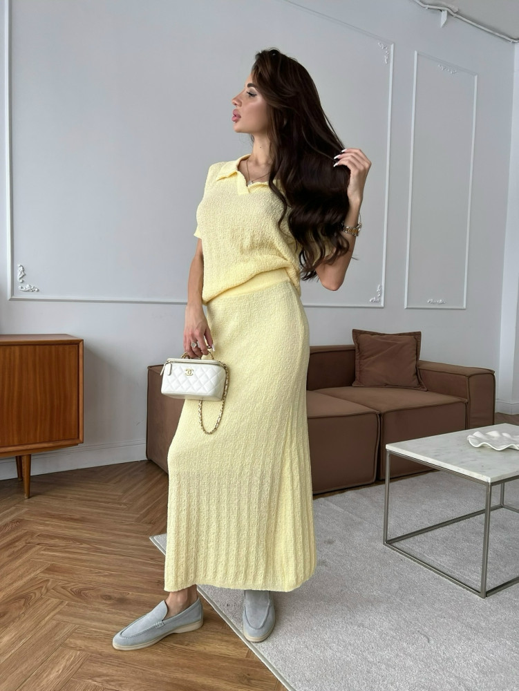 Купить Женский костюм желтый оптом Садовод Интернет-каталог Садовод интернет-каталог