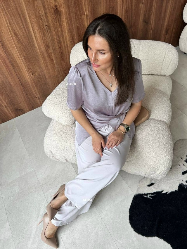 Купить Женские брюки светло-серые оптом Садовод Интернет-каталог Садовод интернет-каталог