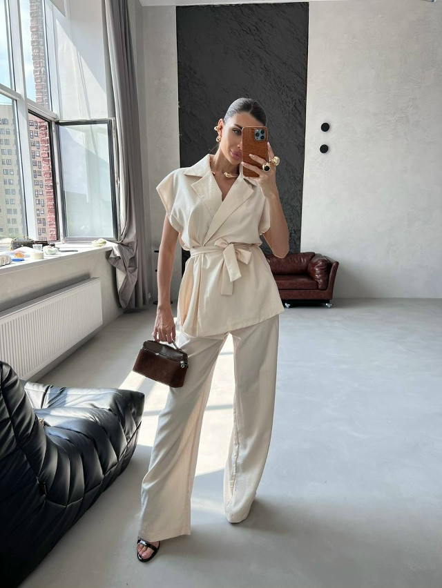 Купить Женский костюм молочный оптом Садовод Интернет-каталог Садовод интернет-каталог