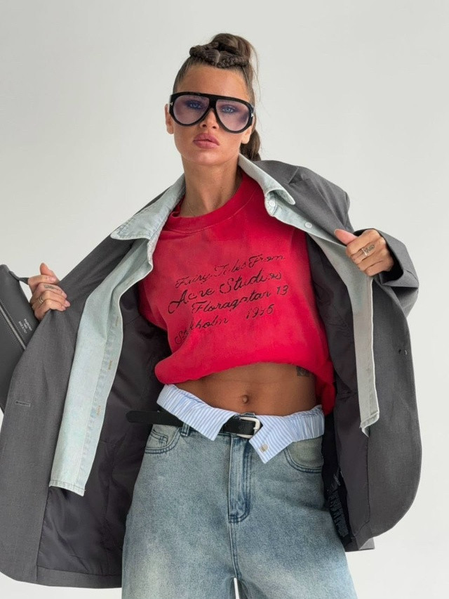 Купить Женская футболка красная оптом Садовод Интернет-каталог Садовод интернет-каталог