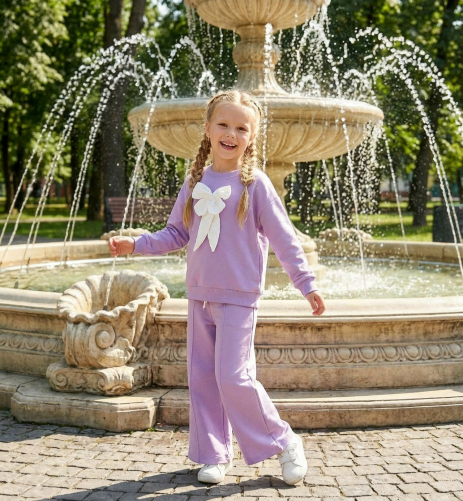 Купить Детский костюм сиреневый оптом Садовод Интернет-каталог Садовод интернет-каталог