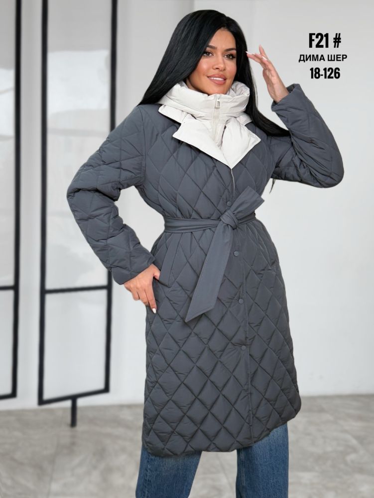 Купить Куртка женская серая оптом Садовод Интернет-каталог Садовод интернет-каталог