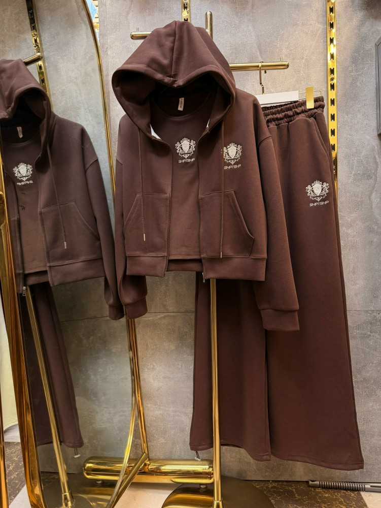 Купить Женский костюм коричневый оптом Садовод Интернет-каталог Садовод интернет-каталог