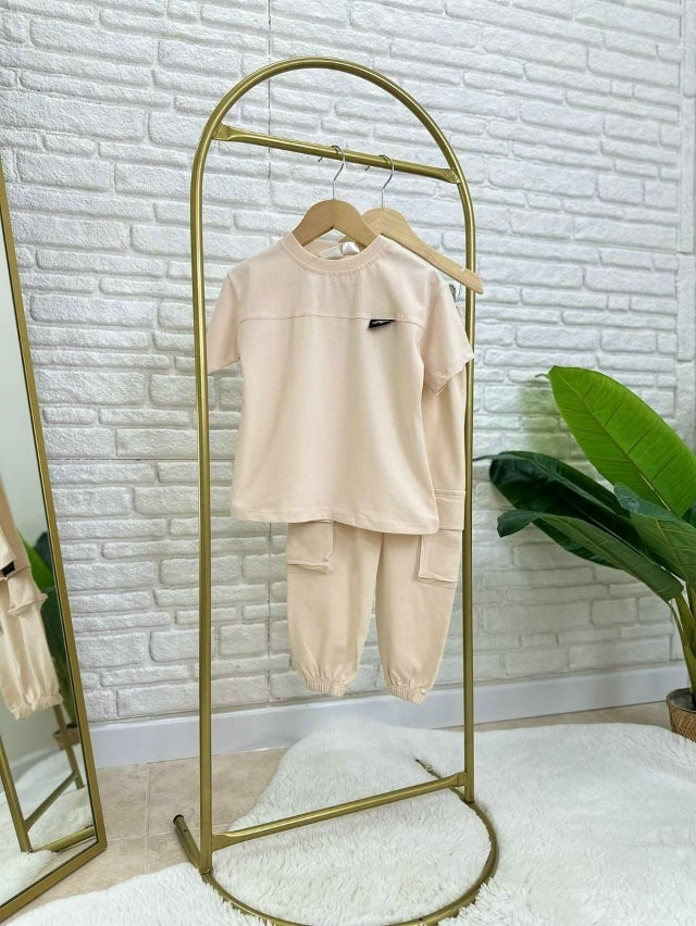 Купить Детский костюм бежевый оптом Садовод Интернет-каталог Садовод интернет-каталог