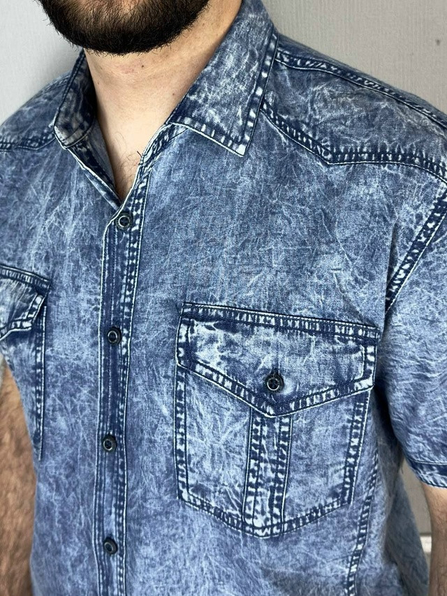 Купить Мужская рубашка голубая оптом Садовод Интернет-каталог Садовод интернет-каталог