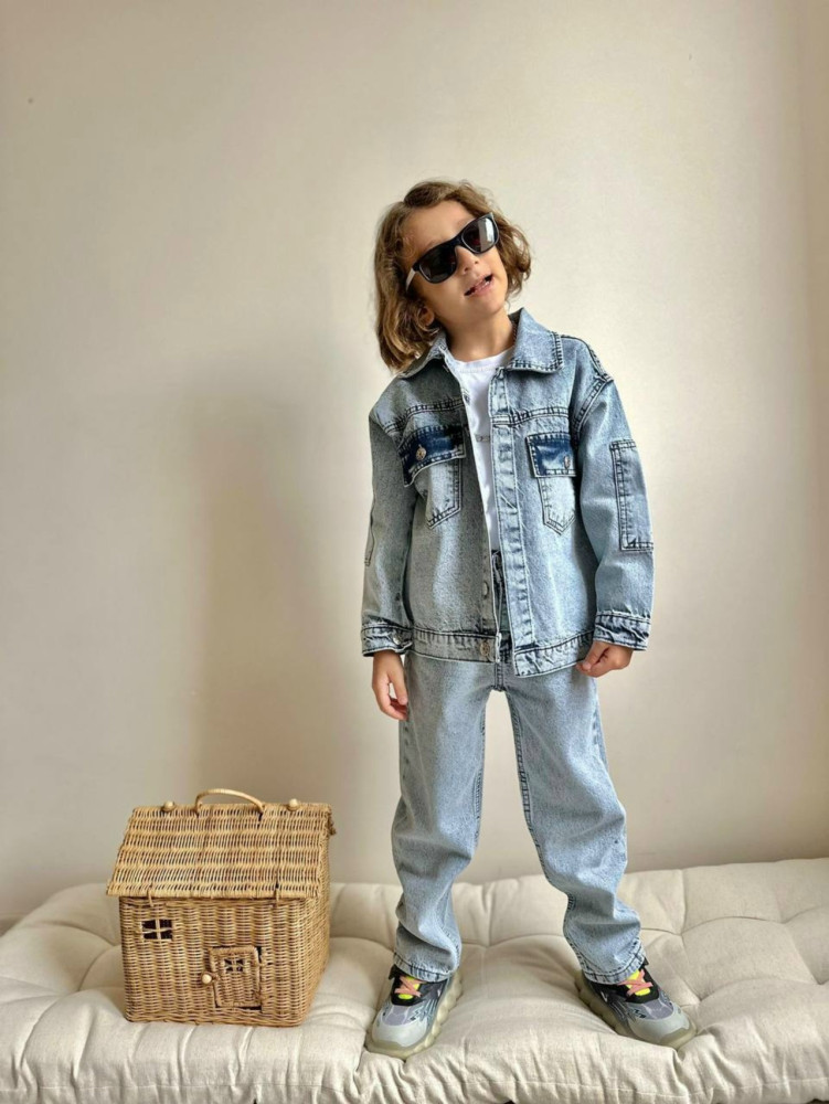 Купить Детский костюм синий оптом Садовод Интернет-каталог Садовод интернет-каталог