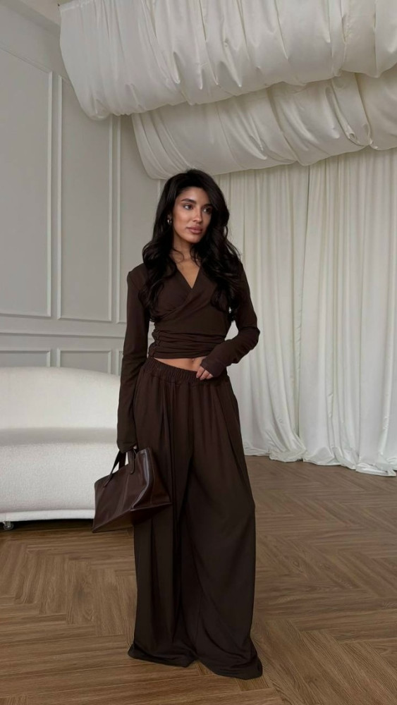 Купить Женский костюм коричневый оптом Садовод Интернет-каталог Садовод интернет-каталог