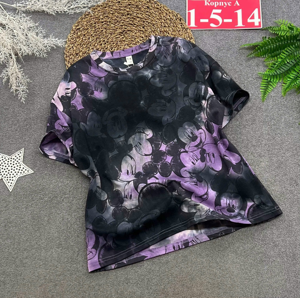 Купить Детская футболка фиолетовая оптом Садовод Интернет-каталог Садовод интернет-каталог