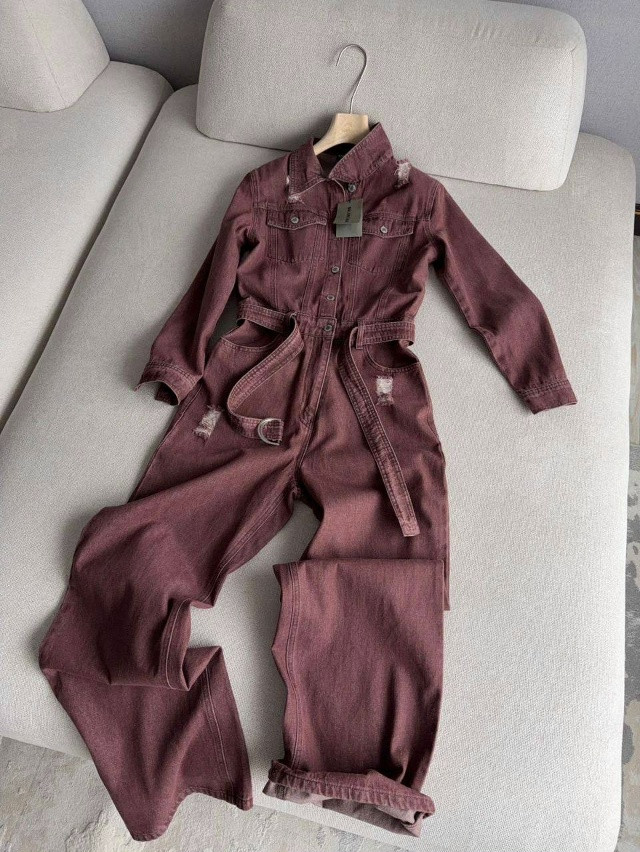 Купить Женский комбинезон коричневый оптом Садовод Интернет-каталог Садовод интернет-каталог