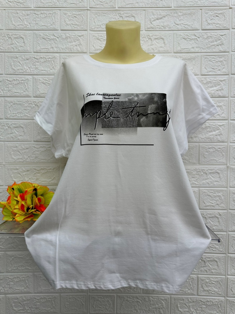 Купить Женская футболка белая оптом Садовод Интернет-каталог Садовод интернет-каталог