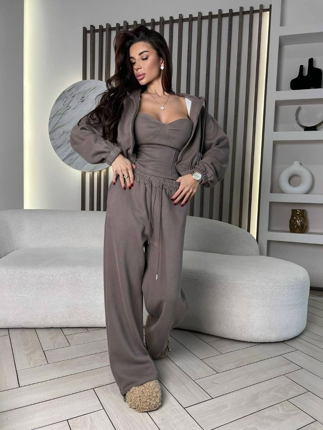 Купить Женский костюм коричневый оптом Садовод Интернет-каталог Садовод интернет-каталог