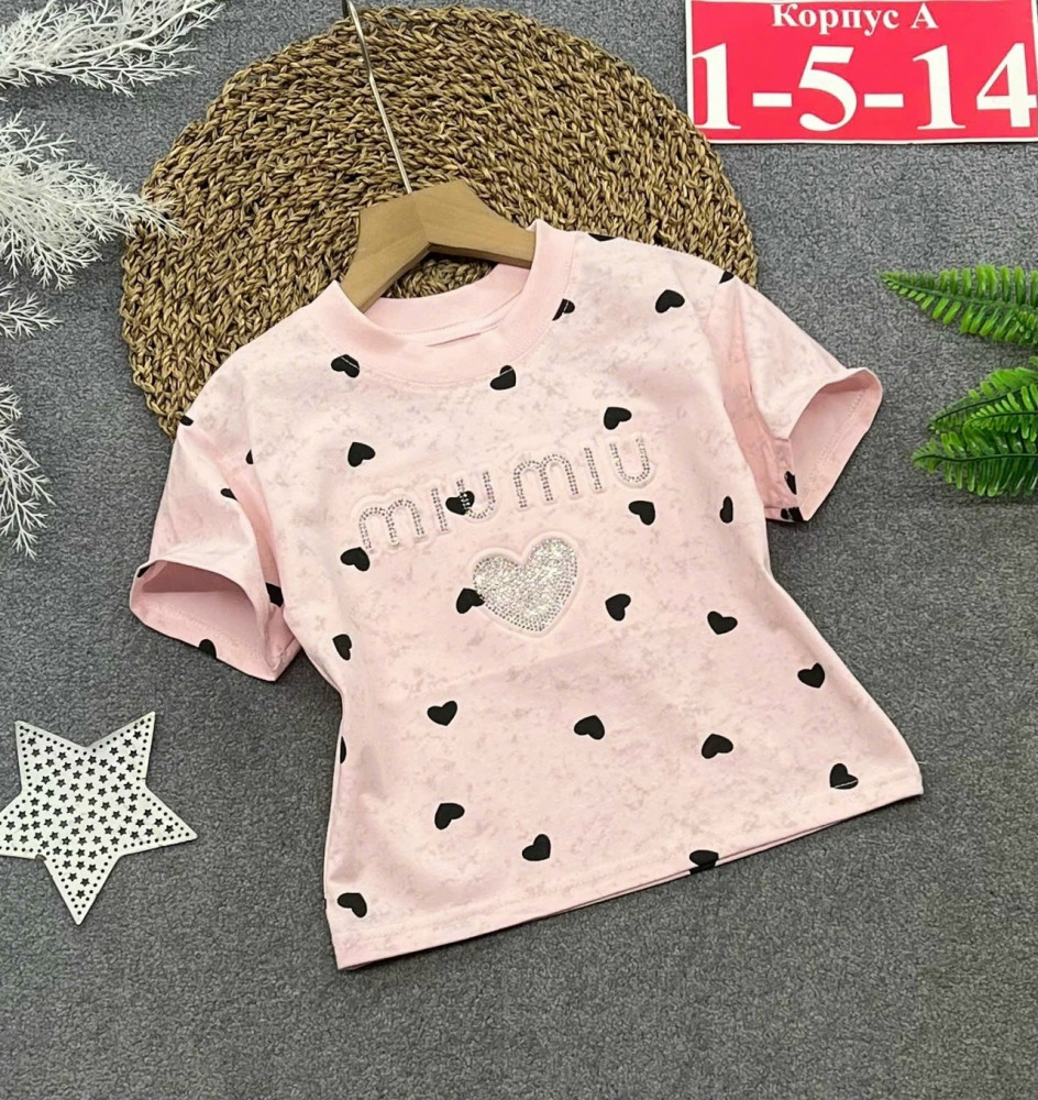 Купить Детская футболка розовая оптом Садовод Интернет-каталог Садовод интернет-каталог