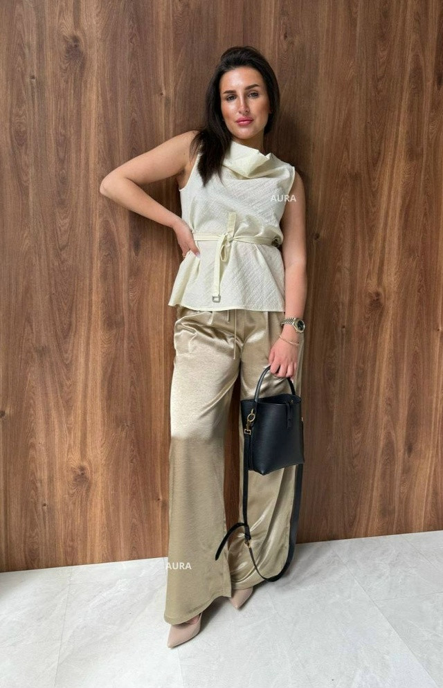 Купить Женские брюки золотистые оптом Садовод Интернет-каталог Садовод интернет-каталог