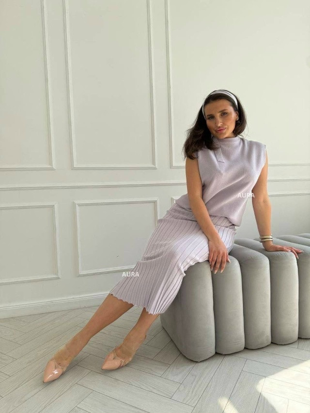 Купить Женский костюм сиреневый оптом Садовод Интернет-каталог Садовод интернет-каталог