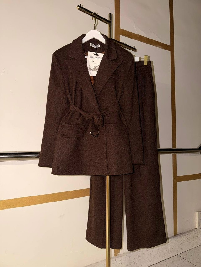 Купить Женский костюм коричневый оптом Садовод Интернет-каталог Садовод интернет-каталог