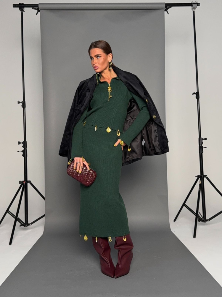 Купить Женский костюм зеленый оптом Садовод Интернет-каталог Садовод интернет-каталог