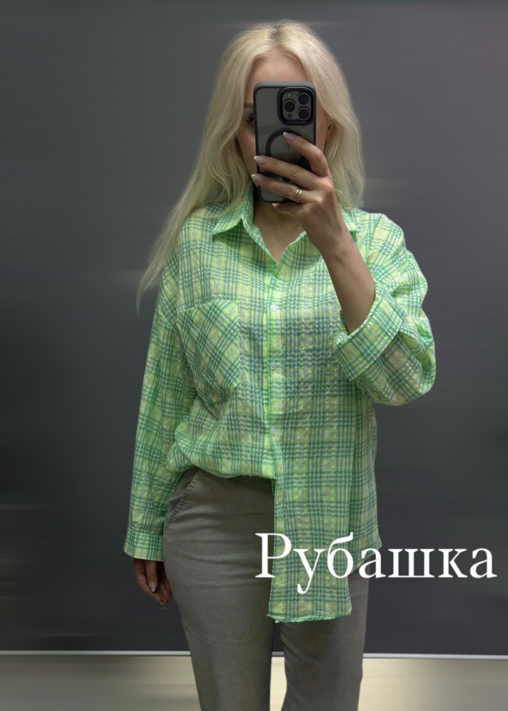 Купить Женская рубашка зеленая оптом Садовод Интернет-каталог Садовод интернет-каталог