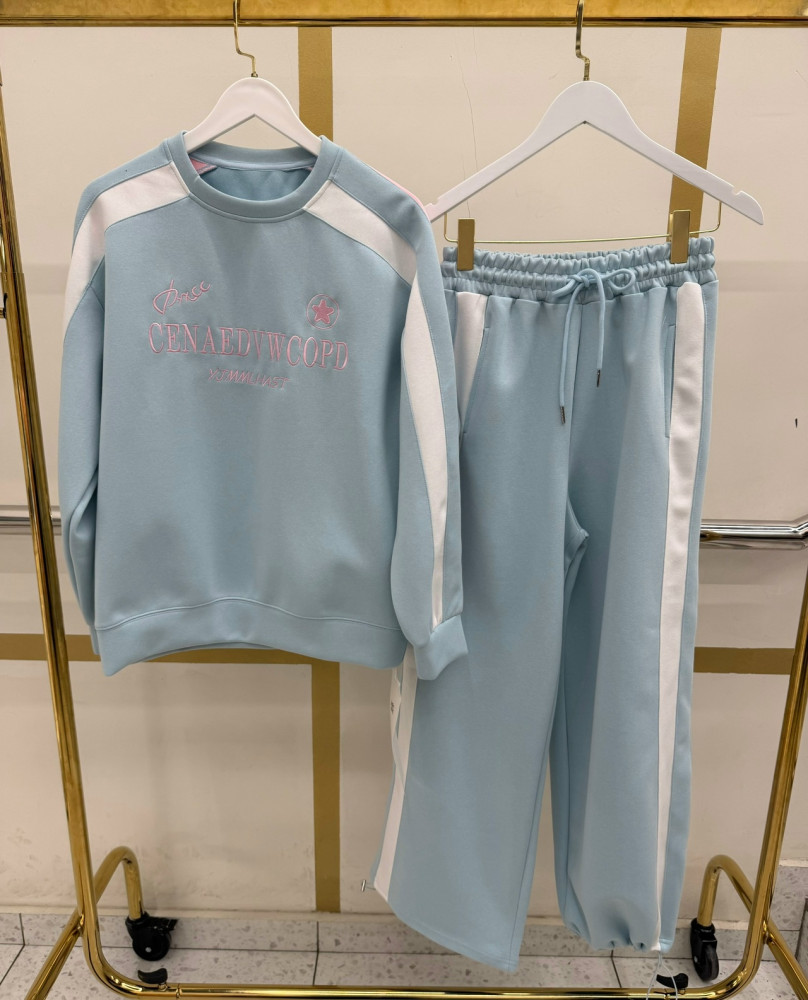 Купить Женский костюм голубой оптом Садовод Интернет-каталог Садовод интернет-каталог