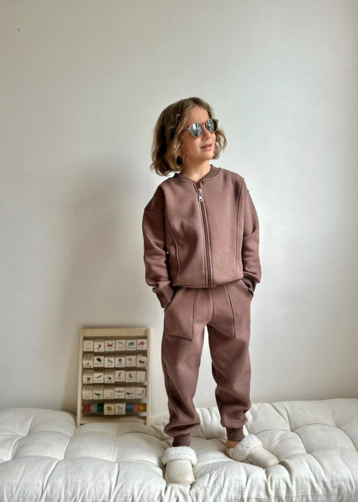 Купить Детский костюм коричневый оптом Садовод Интернет-каталог Садовод интернет-каталог