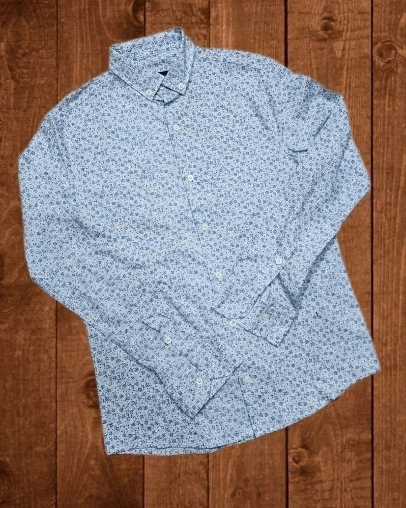 Купить Мужская рубашка голубая оптом Садовод Интернет-каталог Садовод интернет-каталог